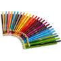 Crayola Long-Length Colored Pencil Set, 3.3 mm, 2B, Assorted Lead and Barrel Colors, 50/Box