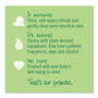 Seventh Generation Free and Clear Baby Wipes, 7 x 7, Refill, Unscented, White, 256/Pack, 3 Packs/Carton