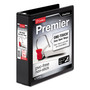 Cardinal Premier Easy Open ClearVue Locking Slant-D Ring Binder, 3 Rings, 2" Capacity, 11 x 8.5, Black