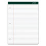 TOPS Docket 3-hole Punched Legal Ruled Legal Pads - 100 Sheets - Double Stitched - 0.34" Ruled - 16 lb Basis Weight - 8 1/2" x 11 3/4" Sheet Size