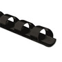 Fellowes Plastic Comb Bindings, 3/8" Diameter, 55 Sheet Capacity, Black, 25/Pack