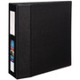 Avery Heavy-Duty Non-View Binder with DuraHinge, Three Locking One Touch EZD Rings and Spine Label, 4" Capacity, 11 x 8.5, Black