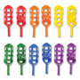 Champion Sports Scoop Ball Set, Plastic, Assorted Colors, 2 Scoops,1 Ball/Set, 6/Set
