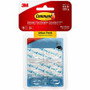 Command Mini Clear Hooks with Clear Strips - 7.94 oz (225 g) Capacity - 1.1" Height x 0.9" Width x 1.1" Length - Plastic - Clear