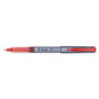 Pilot V Razor Point Liquid Ink Porous Point Pen, Stick, Extra-Fine 0.5 mm, Red Ink, Gray Barrel, Dozen (PIL11022) View Product Image