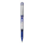 Pilot VBall Grip Liquid Ink Rollerball Pen, Stick, Fine 0.7 mm, Blue Ink, Blue/Silver Barrel, Dozen
