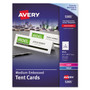 Avery Medium Embossed Tent Cards, White, 8.5 x 2.5, 2 Cards/Sheet, 50 Sheets/Box