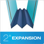 Pendaflex Hanging Classification Folders with Dividers, Legal Size, 2 Dividers, 2/5-Cut Exterior Tabs, Blue