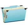 Pendaflex Hanging Classification Folders with Dividers, Legal Size, 2 Dividers, 2/5-Cut Exterior Tabs, Blue (PFX59352) View Product Image