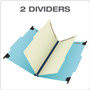 Pendaflex Hanging Classification Folders with Dividers, Legal Size, 2 Dividers, 2/5-Cut Exterior Tabs, Blue