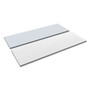 Alera Reversible Laminate Table Top, Rectangular, 71.5w x 23.63d, White/Gray (ALETT7224WG) View Product Image