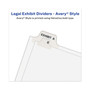 Avery-Style Preprinted Legal Side Tab Divider, 26-Tab, Exhibit D, 11 x 8.5, White, 25/Pack, (1374) View Product Image