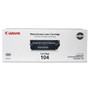 Canon 0263B001 (104) Toner, 2,000 Page-Yield, Black View Product Image