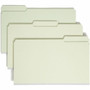 Smead 1/3 Tab Cut Legal Recycled Top Tab File Folder - 8 1/2" x 14" - 1" Expansion - Top Tab Location - Assorted Tab Position - 25 pt.