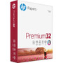 HP Papers Premium32 Laser Paper - White - 100 Brightness - Letter - 8 1/2" x 11" - 32 lb Basis Weight