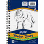 UCreate Art1st Sketch Diary - 70 Sheets - Plain - Spiral - 9" x 6" Sheet Size - White Paper