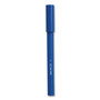 TRU RED Quick Dry Gel Pen, Stick, Fine 0.5 mm, Blue Ink, Blue Barrel, Dozen
