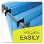 Pendaflex SureHook Hanging Folders, Letter Size, 1/5-Cut Tabs, Blue, 20/Box (PFX615215BLU) View Product Image