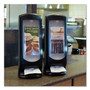 Tork Xpressnap Stand Napkin Dispenser, 9.25 x 9.25 x 24.5, Black (TRK6332000) View Product Image