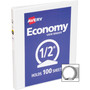 Avery Economy View Binder with Round Rings , 3 Rings, 0.5" Capacity, 11 x 8.5, White, (5706) View Product Image