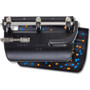Officemate 32-Sheet Heavy-Duty Two-Three-Hole Punch with Lever Handle, 9/32" Holes, Black