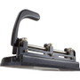 Officemate 32-Sheet Heavy-Duty Two-Three-Hole Punch with Lever Handle, 9/32" Holes, Black