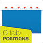 Pendaflex Ready-Tab Colored Reinforced Hanging Folders, Legal Size, 1/6-Cut Tabs, Assorted Colors, 25/Box