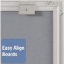 Quartet Matrix Magnetic Boards, 34" x 23", White Surface, Satin Aluminum Frame