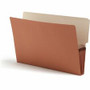 Smead Legal Recycled File Pocket - 8 1/2" x 14" - 3 1/2" Expansion - End Tab Location - Redrope - Reinforced