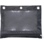 Advantus Binder Pencil Pouch - 10" Height x 7.4" Width - 3 x Holes - Ring Binder - Rectangular - Black, Clear