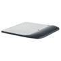 3M Mouse Pad with Precise Mousing Surface and Gel Wrist Rest, 8.5 x 9, Gray/Black Product Image 