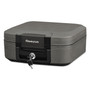 Waterproof Fire-Resistant Chest, 0.28 Cu Ft, 15.4w X 14.3d X 6.6h, Charcoal Gray (SENCFW20201) View Product Image