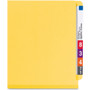 Smead End Tab Pressboard Classification Folders, Six SafeSHIELD Fasteners, 2" Expansion, 2 Dividers, Letter Size, Yellow, 10/Box (SMD26789) View Product Image