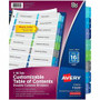 Avery Two-Column Table Contents Dividers w/Tabs - 16 x Divider(s) - 1-16 - 16 Tab(s)/Set - 8.5" Divider Width x 11" Divider Length - 3 Hole Punched