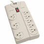 Tripp Lite series 1440 Joule 8-Outlet Surge Protector - Gray - NEMA 5-15P - 8 x NEMA 5-15R - 1800 VA - 1440 J
