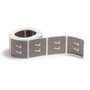 Smead DCC Color-Coded Numeric Labels - 7 - x 1 1/2" Width x 1 1/2" Length - Gray - Laminated