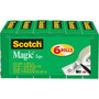 Scotch Magic Tape Refill, 1" Core, 0.75" x 36 yds, Clear, 6/Pack (MMM8106PK) View Product Image