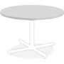 Lorell Hospitality Collection Tabletop - Round Top - 1" Table Top Thickness x 42" Table Top Diameter - Breakroom, Cafeteria - Assembly Required - High Pressure Laminate (HPL), Light Gray
