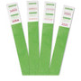 Advantus Tyvek Wristbands - 3/4" Width x 9 3/4" Length - Green
