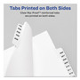 Avery-Style Preprinted Legal Side Tab Divider, 26-Tab, Exhibit A, 11 x 8.5, White, 25/Pack, (1371) View Product Image