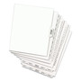 Avery-Style Preprinted Legal Side Tab Divider, 26-Tab, Exhibit A, 11 x 8.5, White, 25/Pack, (1371) View Product Image