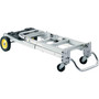 Safco HideAway Convertible Truck, 250 lb to 400 lb Capacity, 15.5 x 43 x 36, Aluminum (SAF4050) View Product Image