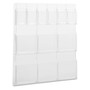 Safco Reveal Clear Literature Displays, 12 Compartments, 30w x 2d x 34.75h, Clear