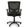 Alera Elusion II Series Mesh Mid-Back Swivel/Tilt Chair, Adjustable Arms, Supports 275lb, 17.51" to 21.06" Seat Height, Black