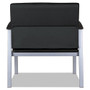 Alera metaLounge Series Bariatric Guest Chair, 30.51" x 26.96" x 33.46", Black Seat, Black Back, Silver Base