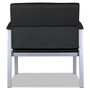 Alera metaLounge Series Bariatric Guest Chair, 30.51" x 26.96" x 33.46", Black Seat, Black Back, Silver Base (ALEML2219) View Product Image