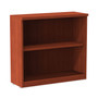 Alera Valencia Series Bookcase, Two-Shelf, 31.75w x 14d x 29.5h, Med Cherry (ALEVA633032MC) View Product Image