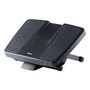 Fellowes Ultimate Foot Support, HPS, 17.75w x 13.25d x 4 to 6.5h, Black/Gray