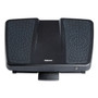Fellowes Ultimate Foot Support, HPS, 17.75w x 13.25d x 4 to 6.5h, Black/Gray