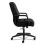 HON Pillow-Soft 2090 Series Managerial Mid-Back Swivel/Tilt Chair, Supports Up to 300 lb, 17" to 21" Seat Height, Black